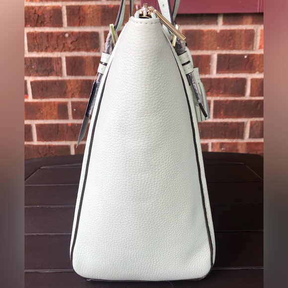 NWT-Kate Spade-Orchard Street-Maya Tote-Pebbled Leather-Crystal Blue-Tassels$358 - Picture 10 of 13